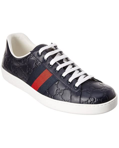 blue gucci ace sneakers|Gucci ace sneakers interlocking g.